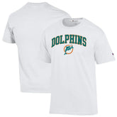 Miami Dolphins Champion Arch Over Logo T-Shirt - White cheap