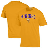 Minnesota Vikings Champion Arch Over Logo T-Shirt - Gold cheap
