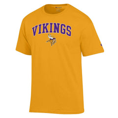 Minnesota Vikings Champion Arch Over Logo T-Shirt - Gold cheap
