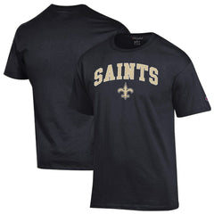 New Orleans Saints Champion Arch Over Logo T-Shirt - Black cheap