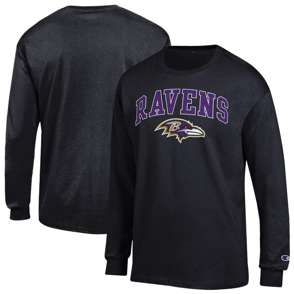 Baltimore Ravens Champion Arch Over Logo Long Sleeve T-Shirt - Black outlet