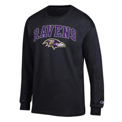 Baltimore Ravens Champion Arch Over Logo Long Sleeve T-Shirt - Black outlet