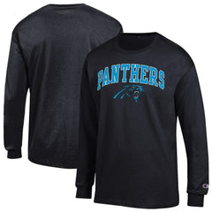Carolina Panthers Champion Arch Over Logo Long Sleeve T-Shirt - Black outlet