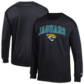 Jacksonville Jaguars Champion Arch Over Logo Long Sleeve T-Shirt - Black cheap