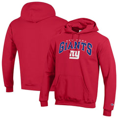 New York Giants Champion Powerblend Arch over Logo Hoodie - Red discount