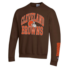 Cleveland Browns Champion Powerblend Fleece Sweatshirt - Brown sale