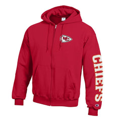 Kansas City Chiefs Champion Powerblend Fleece Full-Zip Hoodie - Red cheap