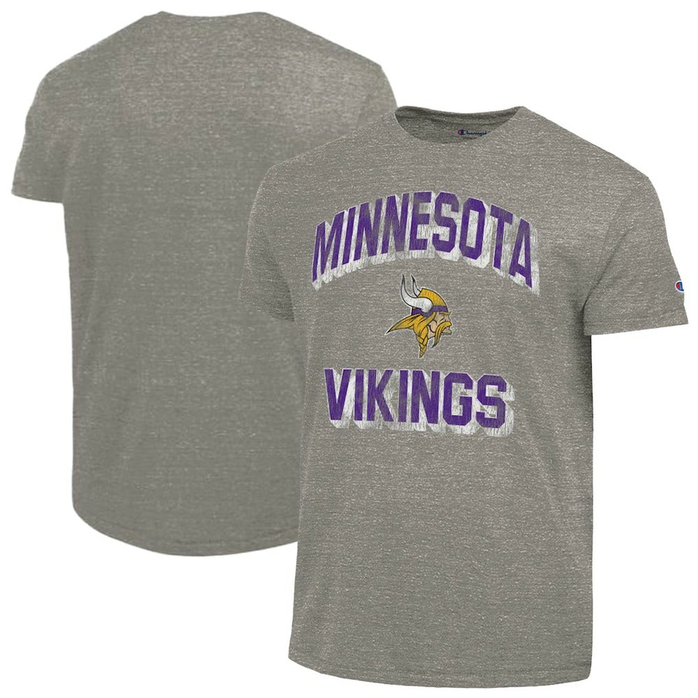 Minnesota Vikings Champion Ultimate Tri-Blend T-Shirt - Heather Charcoal cheap