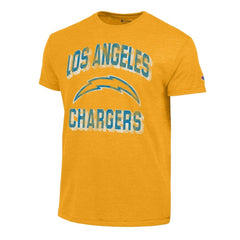 Los Angeles Chargers Champion Ultimate Tri-Blend T-Shirt - Heather Gold cheap