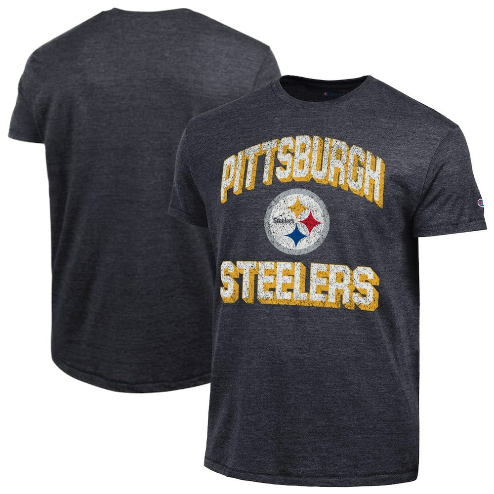 Pittsburgh Steelers Champion Ultimate Tri-Blend T-Shirt - Heather Black on sale