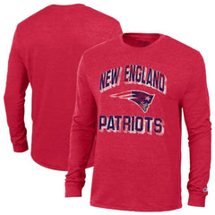 New England Patriots Champion Ultimate Tri-Blend Long Sleeve T-Shirt - Red on sale