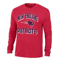 New England Patriots Champion Ultimate Tri-Blend Long Sleeve T-Shirt - Red on sale