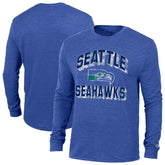 Seattle Seahawks Champion Ultimate Tri-Blend Long Sleeve T-Shirt - Heather Royal outlet