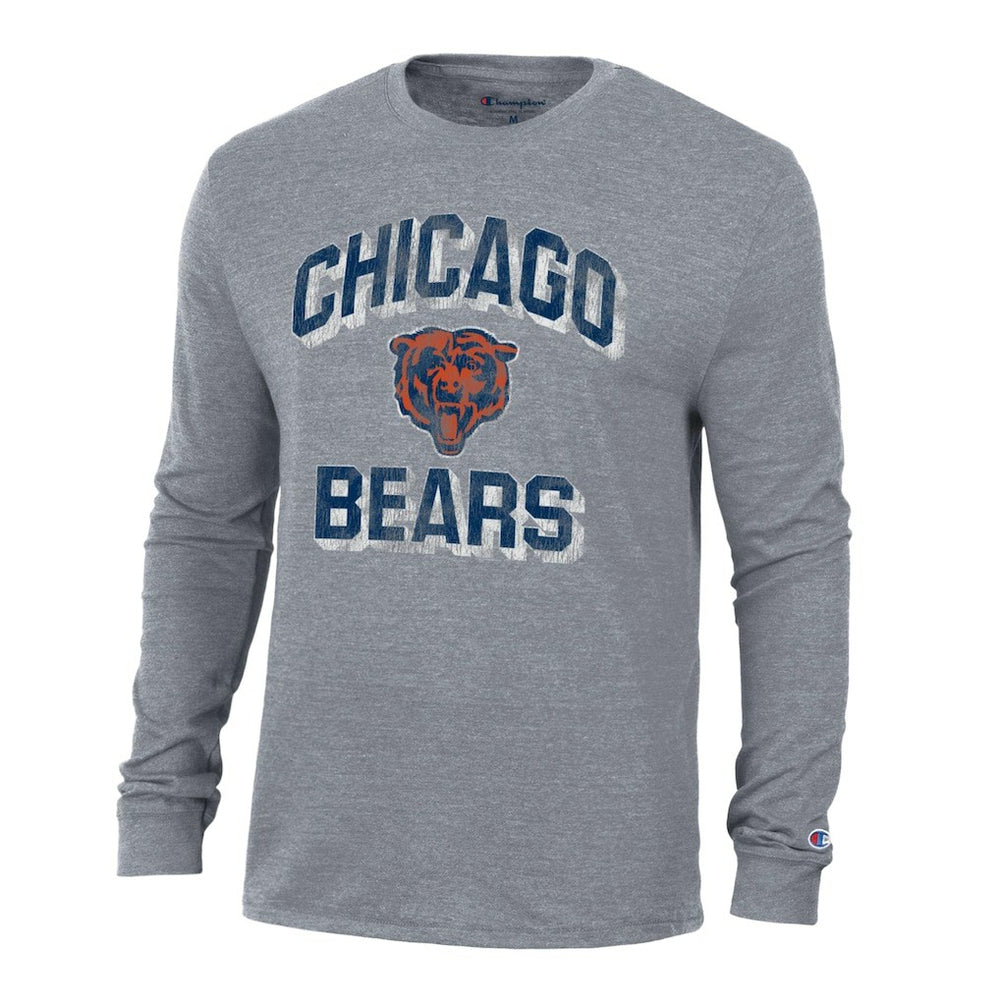 Chicago Bears Champion Ultimate Tri-Blend Long Sleeve T-Shirt - Charcoal sale