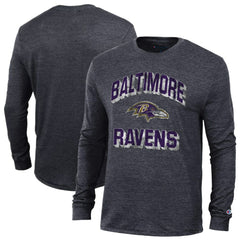 Baltimore Ravens Champion Ultimate Tri-Blend Long Sleeve T-Shirt - Black cheap