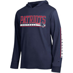 New England Patriots Champion All Star Hoodie T-Shirt - Navy for sale