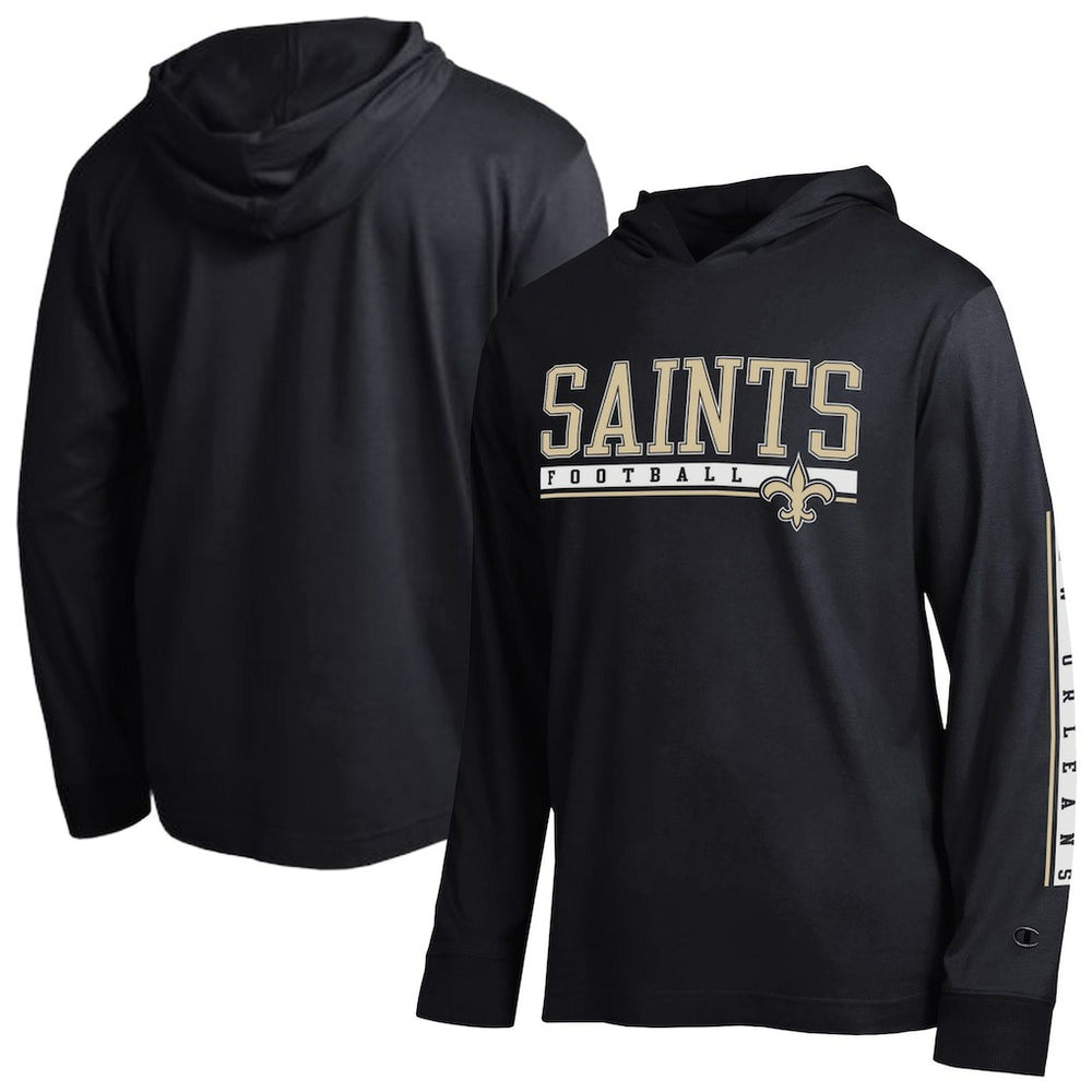 New Orleans Saints Champion All Star Hoodie T-Shirt - Black online