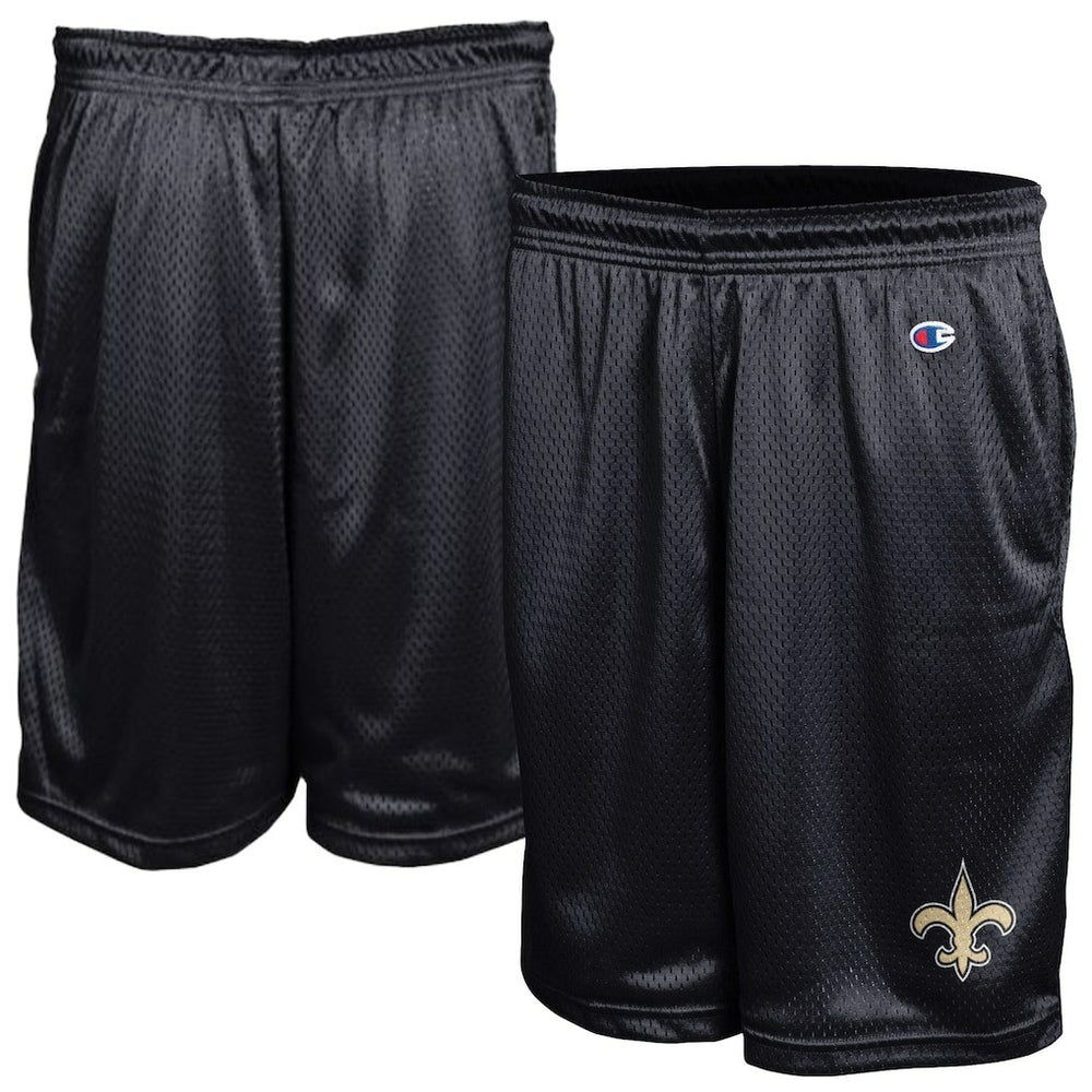 New Orleans Saints Champion Classic Mesh Shorts - Black discount