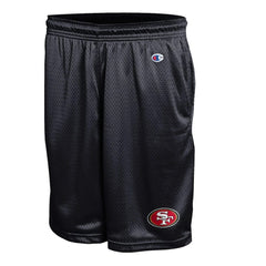 San Francisco 49ers Champion Classic Mesh Shorts - Black discount