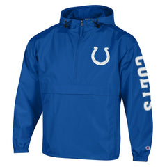 Indianapolis Colts Champion Packable Windbreaker Half-Zip Jacket - Royal sale