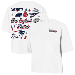 New England Patriots '47 Women's Collage Script Reed City T-Shirt - White online