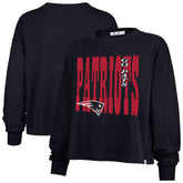 New England Patriots '47 Women's Stacked Sydney Long Sleeve T-Shirt - Navy on sale