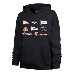 Denver Broncos '47 Women's Bow & Banners Naomi Hoodie - Navy online