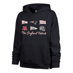 New England Patriots '47 Women's Bow & Banners Naomi Hoodie - Navy sale