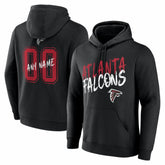 Atlanta Falcons Hustle Personalized Name & Number Hoodie - Black on sale