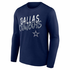 Dallas Cowboys Hustle Personalized Name & Number Long Sleeve T-Shirt - Navy online