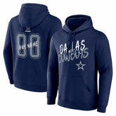 Dallas Cowboys Hustle Personalized Name & Number Hoodie - Navy on sale