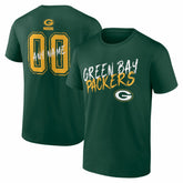 Green Bay Packers Hustle Personalized Name & Number T-Shirt - Green cheap