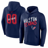 Houston Texans Hustle Personalized Name & Number Hoodie - Navy outlet