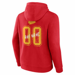 Kansas City Chiefs Hustle Personalized Name & Number Hoodie - Red sale