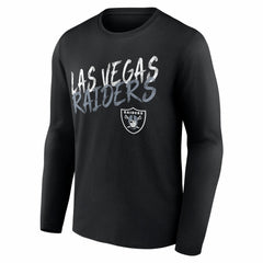 Las Vegas Raiders Hustle Personalized Name & Number Long Sleeve T-Shirt - Black cheap
