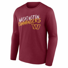Washington Commanders Hustle Personalized Name & Number Long Sleeve T-Shirt - Burgundy for sale