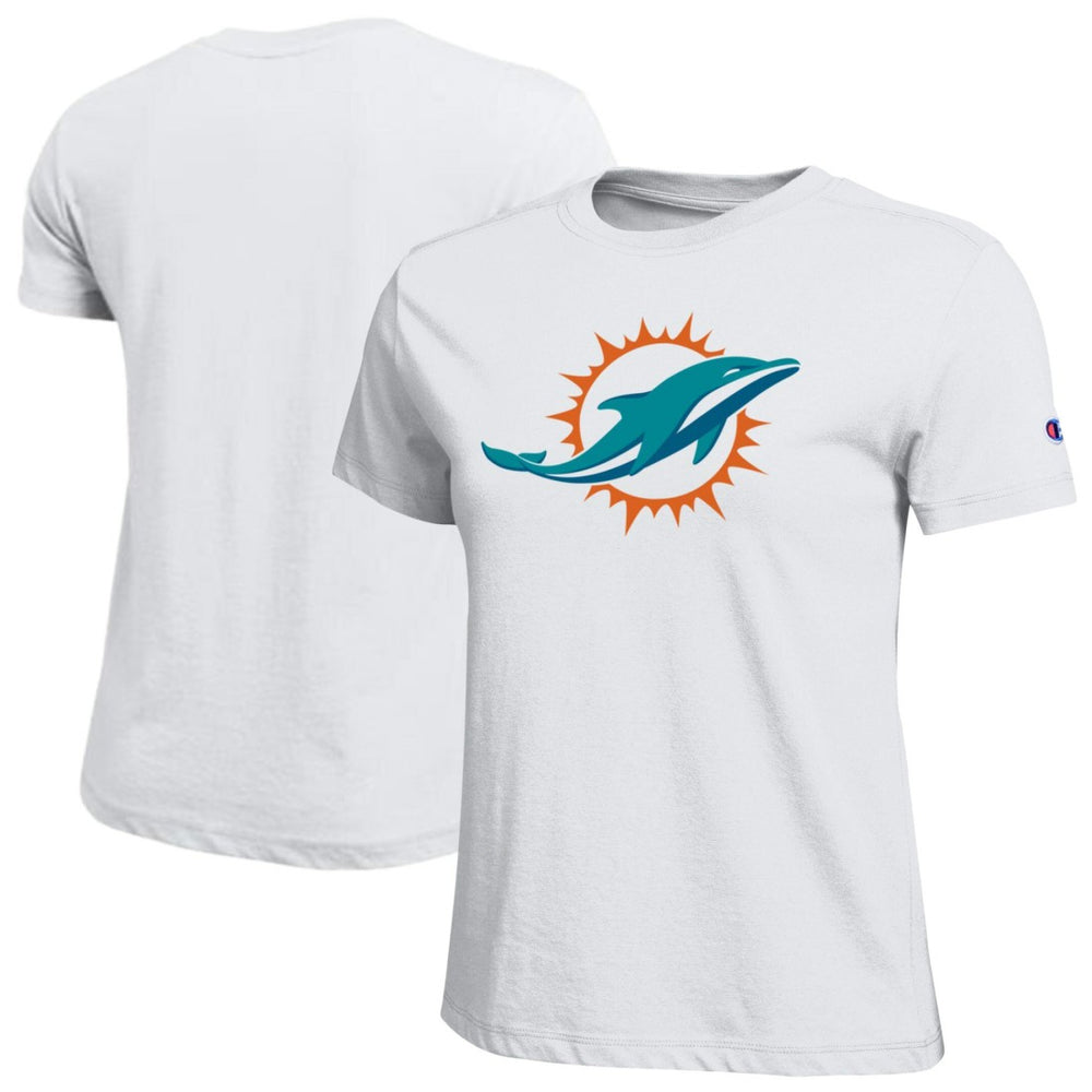 Miami Dolphins Champion Women's Logo T-Shirt - White on sale