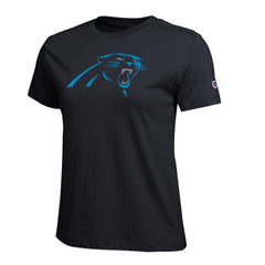 Carolina Panthers Champion Women's Logo T-Shirt - Black on sale