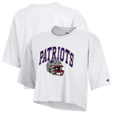 New England Patriots Champion Women's Boyfriend Cropped T-Shirt - White sale