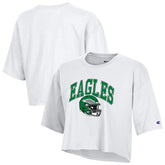 Philadelphia Eagles Champion Women's Boyfriend Cropped T-Shirt - White on sale