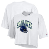 Seattle Seahawks Champion Women's Boyfriend Cropped T-Shirt - White sale