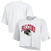 Atlanta Falcons Champion Women's Boyfriend Cropped T-Shirt - White on sale