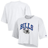 Buffalo Bills Champion Women's Boyfriend Cropped T-Shirt - White for sale
