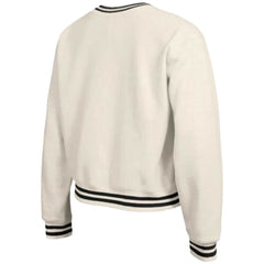 Carolina Panthers Champion Women's Reverse Weave Fleece Sweatshirt - Cream for sale