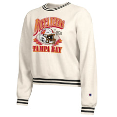 Tampa Bay Buccaneers Champion Women's Reverse Weave Fleece Sweatshirt - Cream outlet