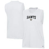 New Orleans Saints Champion Women's Muscle Tank Top - White sale