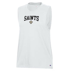 New Orleans Saints Champion Women's Muscle Tank Top - White sale