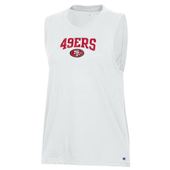 San Francisco 49ers Champion Women's Muscle Tank Top - White on sale