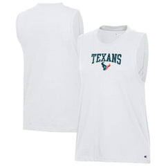 Houston Texans Champion Women's Muscle Tank Top - White cheap