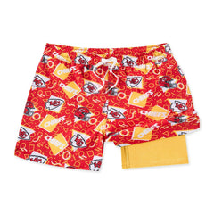 Kansas City Chiefs Chubbies Game Day Fit Classic Lined Swim Trunks - Red online